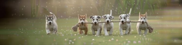 Primer plano de un cachorro Alaskan Malamute con máscara facial definida y ojos expresivos, destacando la densidad de su manto y la calidad de crianza de AmoraPets.