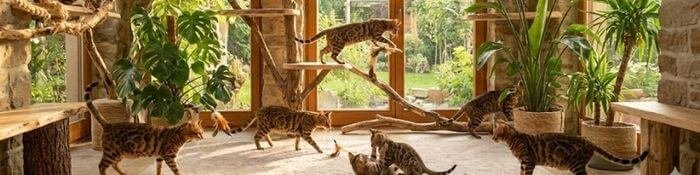 Camada de gatitos Bengalí con rosetas definidas disponibles para la venta en AmoraPets Medellín.