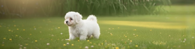 Cachorro Bichón Maltés blanco de raza pura con carita de muñeca en AmoraPets Medellín